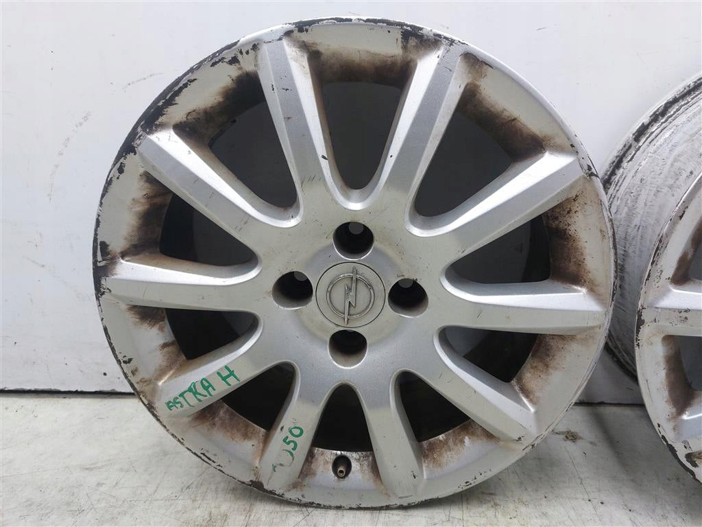 4x Alufelge 16 Zoll 6.5" 4x100 37ET Matt Silber Opel Astra H Zafira B Rim Wheel FEL3218625130ix