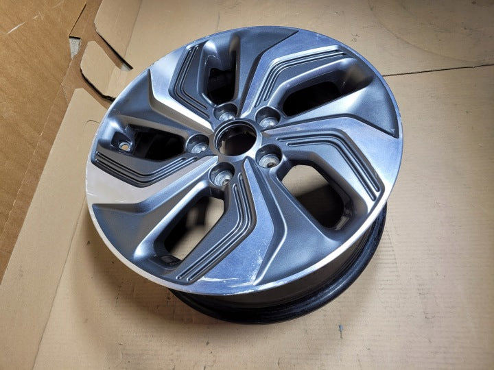 1x Alufelge 16 Zoll 6.5" 5x114.3 44ET 52910CM100 Hyundai Kona Niro Rim Wheel FEL2932156050af