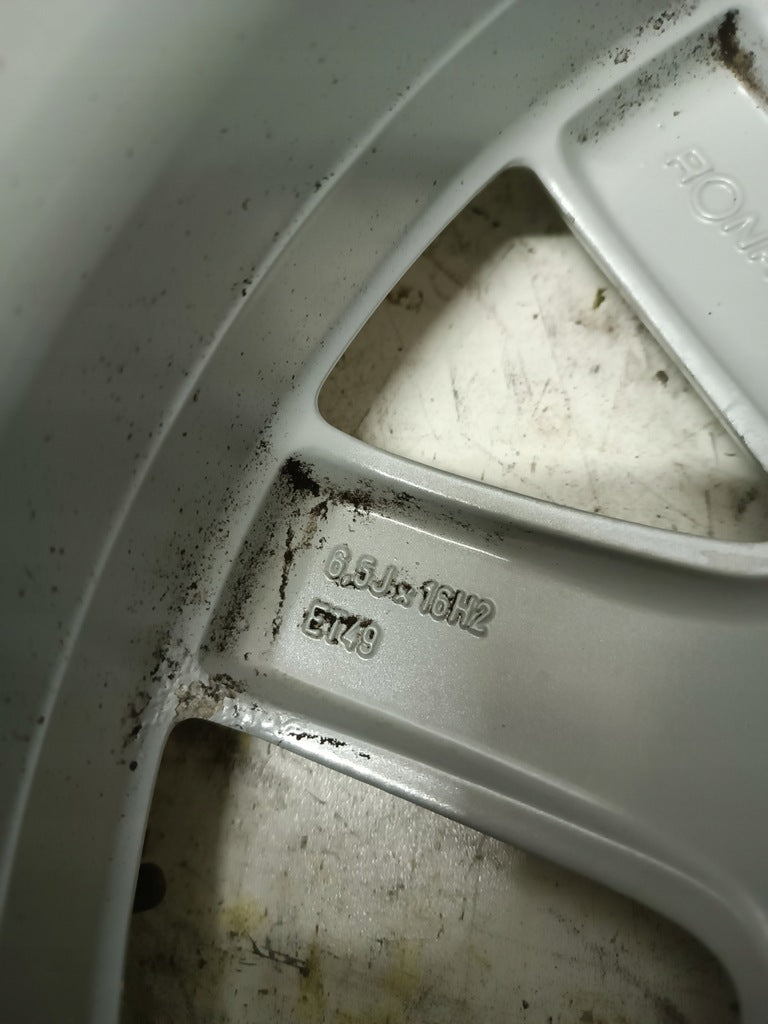 4x Alufelge 16 Zoll 6.5" 5x112 49ET Glanz Silber A2464010202 Mercedes-Benz FEL3433649131wb