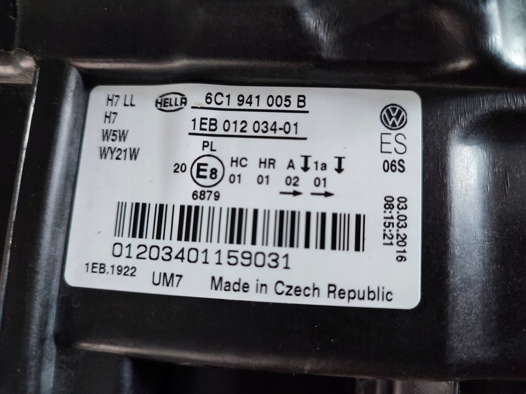 Frontscheinwerfer VW Polo 6c1 6C1941005B Xenon Links Scheinwerfer Headlight