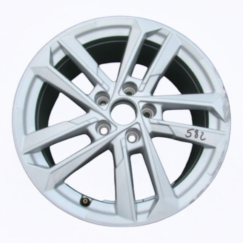 1x Alufelge 17 Zoll 6.5" 5x112 43ET Glanz Silber 8Y0601025L Audi A3 Rim Wheel