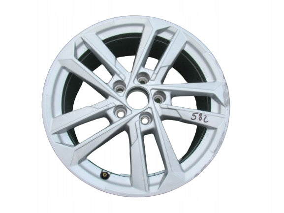 1x Alufelge 17 Zoll 6.5" 5x112 43ET Glanz Silber 8Y0601025L Audi A3 Rim Wheel