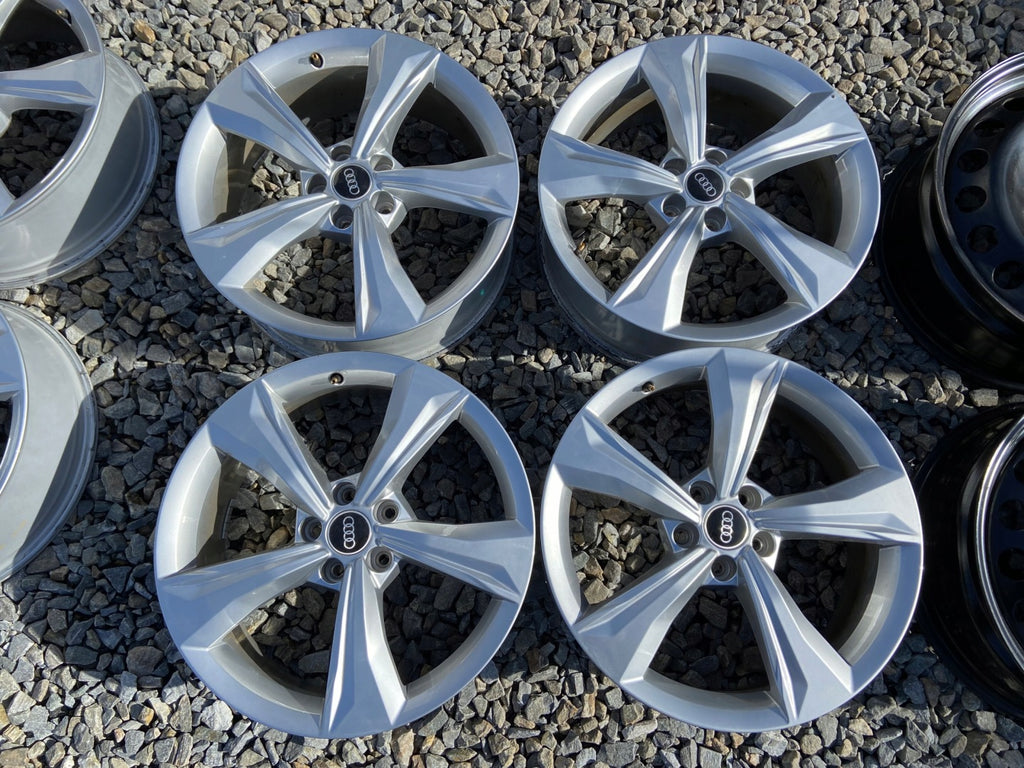 4x Alufelge 19 Zoll 7.0" 5x112 34ET Glanz Silber 80A601025 Audi Rim Wheel FEL6684374244gy