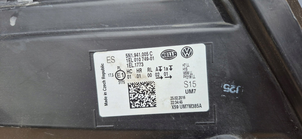 Frontscheinwerfer VW Tiguan 5N1941005C Links Scheinwerfer Headlight