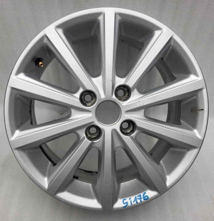 1x Alufelge 16 Zoll 6.5" 4x100 47 5ET Glanz Silber C1BC-RA Ford Fiesta I FEL9754622707hs