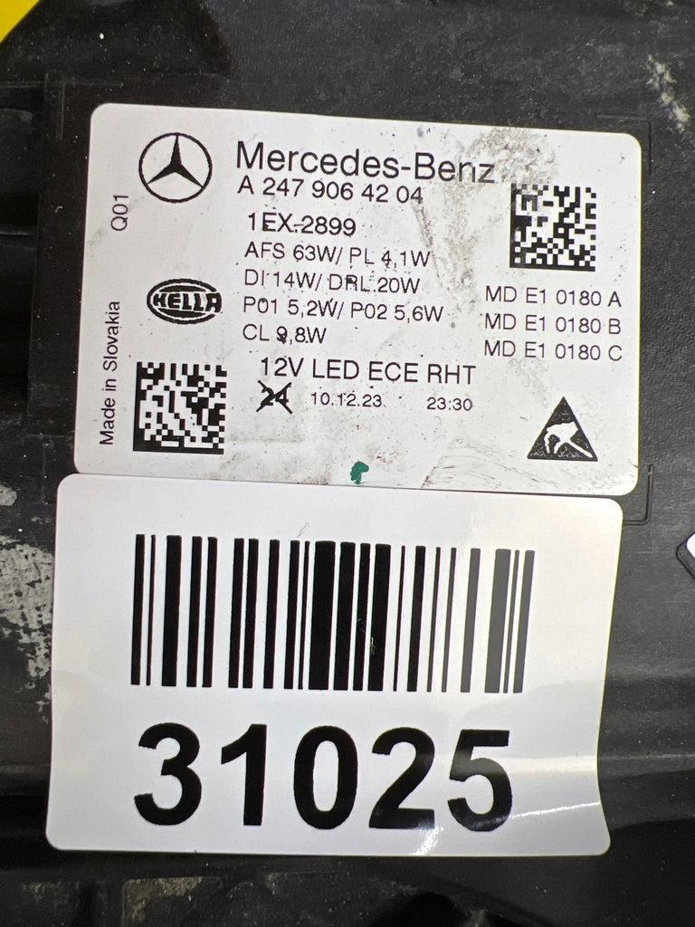 Frontscheinwerfer Mercedes-Benz W247 A2479064204 LED Rechts Headlight SCH7856337975yo