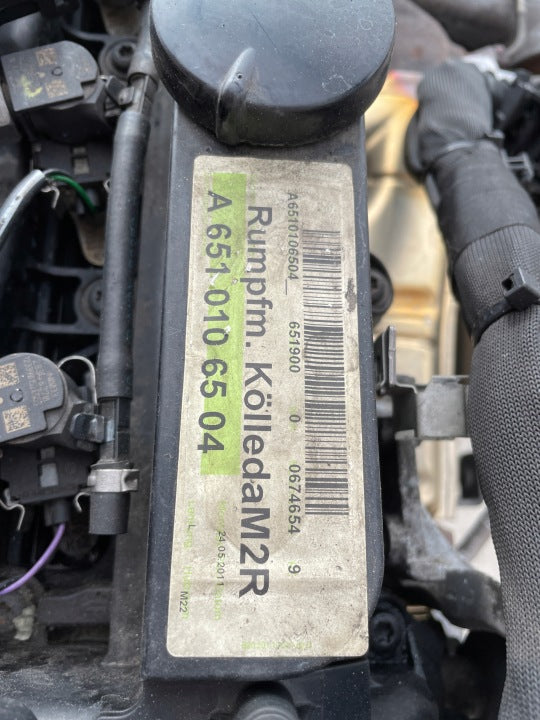 Motor Mercedes-Benz W204 651911 2.2 2011 Diesel Engine Komplett MOT5766624808ya
