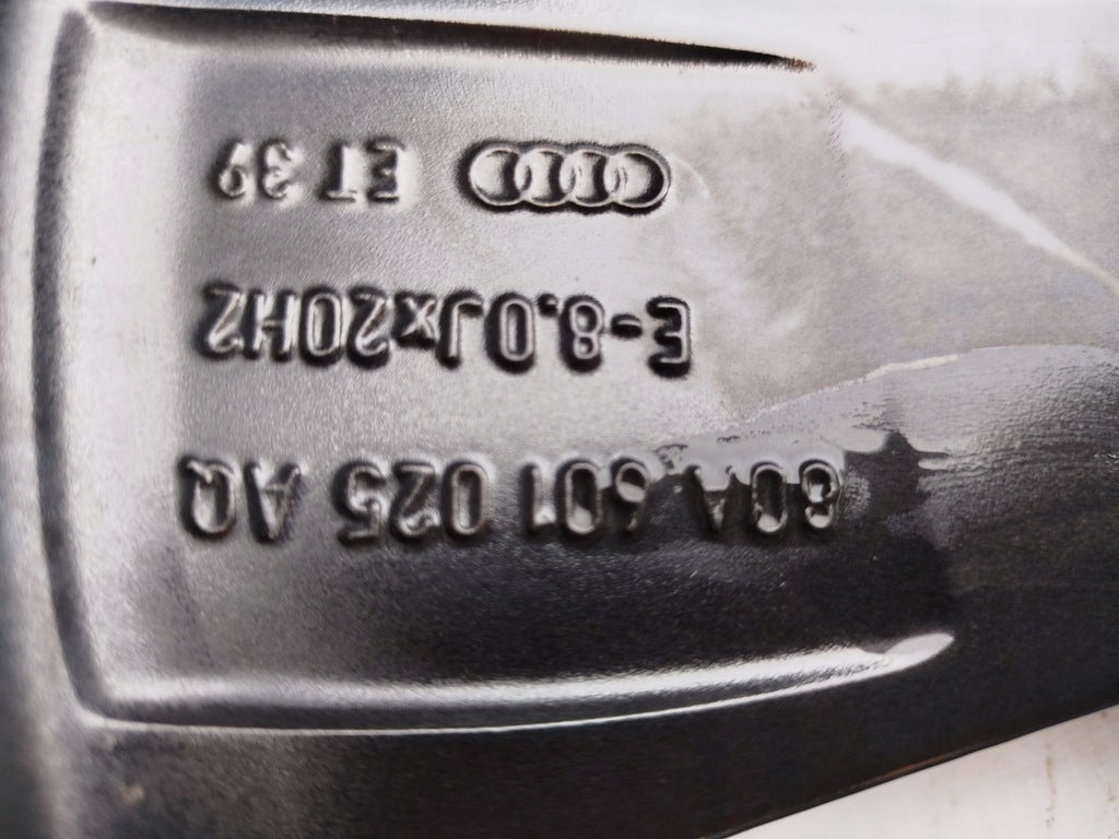 1x Alufelge 20 Zoll 8.0" 5x112 39ET Glanz 80A601025 Audi Rim Wheel FEL8401570727zg