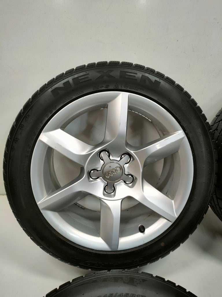 4x Alufelge 17 Zoll 8.0" 5x112 26ET Glanz Silber 8T0601025CJ Audi A5 Rim Wheel FEL5586820010nw