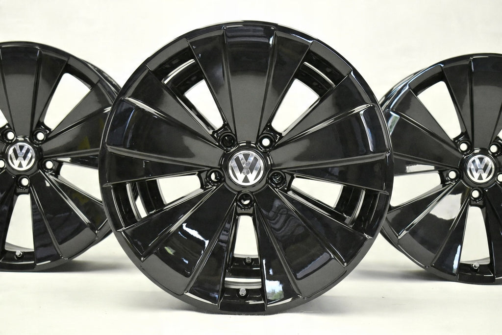 4x Alufelge 18 Zoll 8.0" 5x112 48ET Glanz Schwarz 5C0601025AK VW Beetle