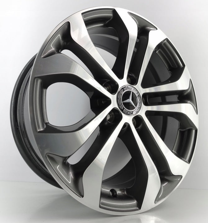 4x Alufelge 17 Zoll 7.5" 5x112 36ET Glanz Graphit Mercedes-Benz Glc X253 Mg FEL9142426553qx