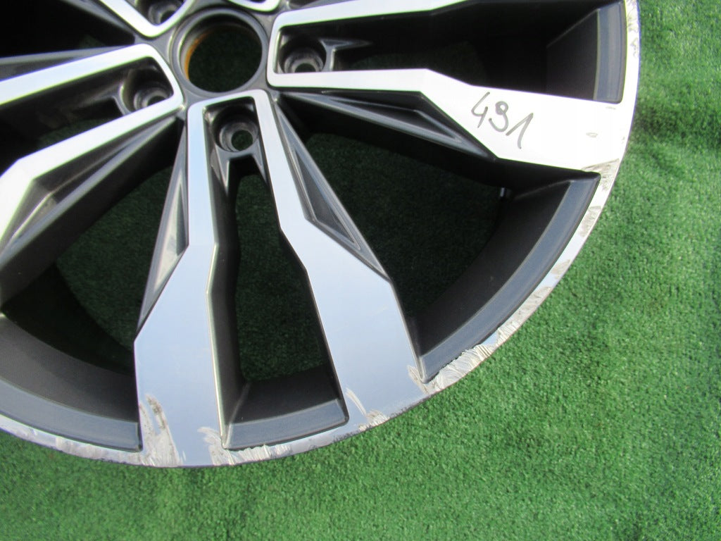 1x Alufelge 19 Zoll 8.0" 5x112 47ET Glanz Grau 2GA601025 Mg T-Roc Rim Wheel FEL8414554795gy