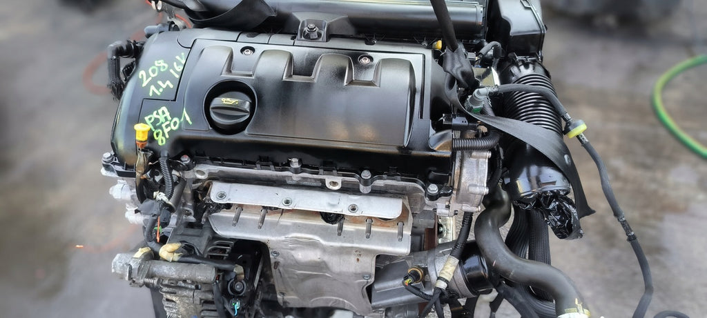 Motor Peugeot 208 I CRD93 1.4 VTI 73PS 54kW 107TKm Benzin Engine Komplett