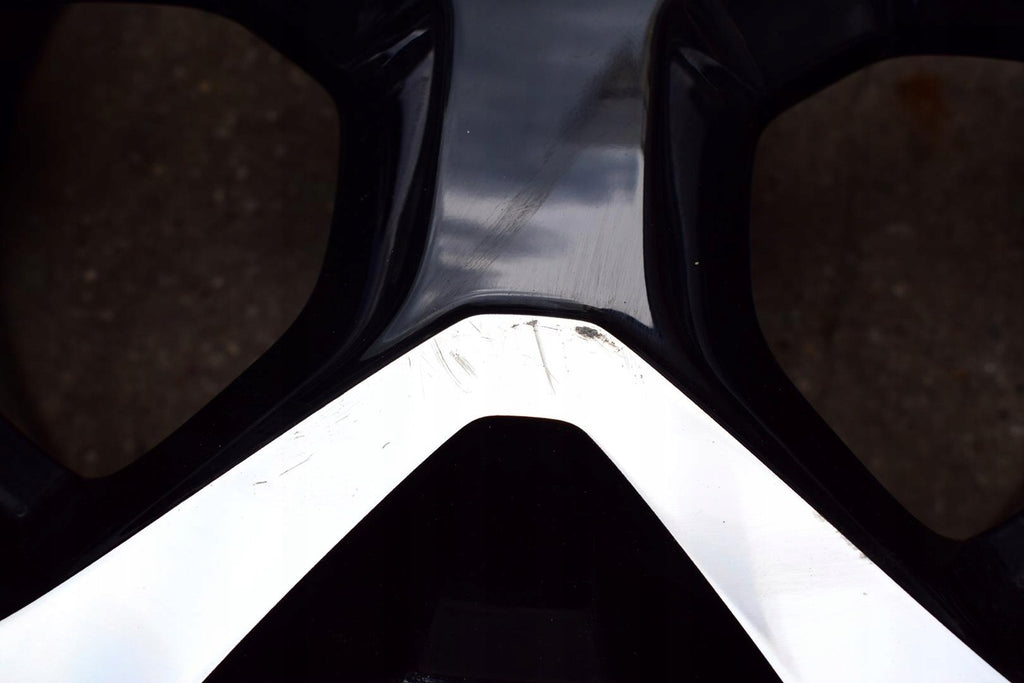 1x Alufelge 18 Zoll 7.0" 4x108 35ET Glanz Schwarz 00128-RR Opel Crossland X