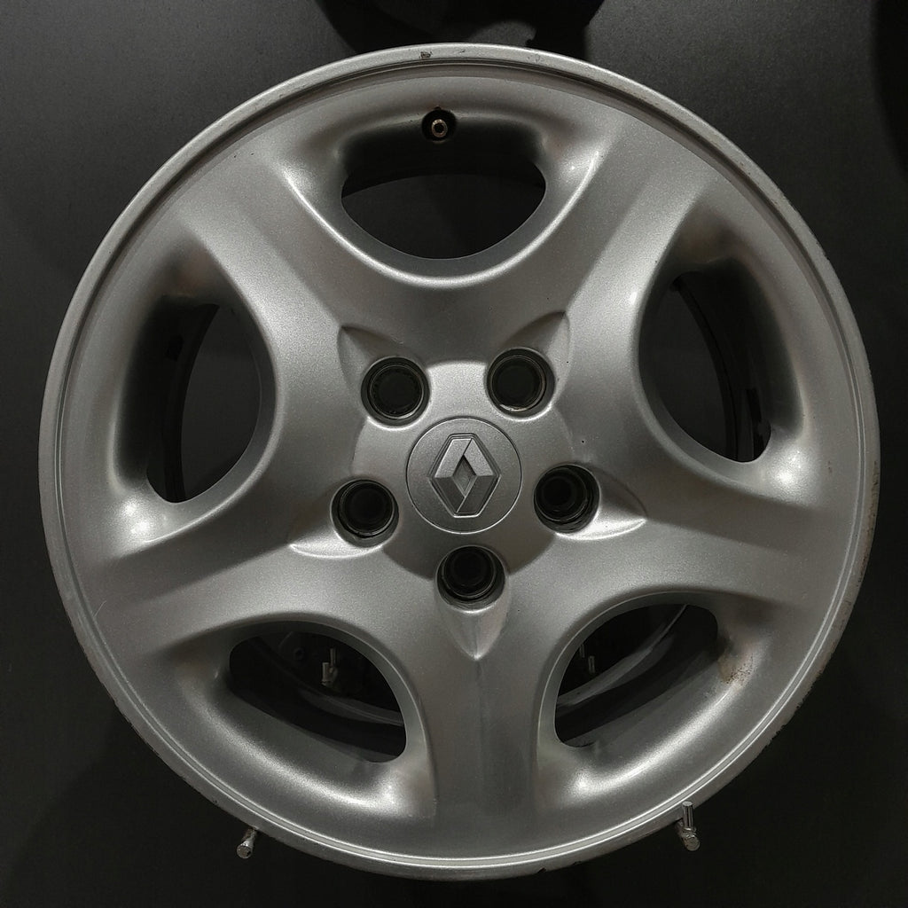 4x Alufelge 15 Zoll 6.5" 5x108 50ET Silber Renault Laguna I Rim Wheel FEL9777674947ny