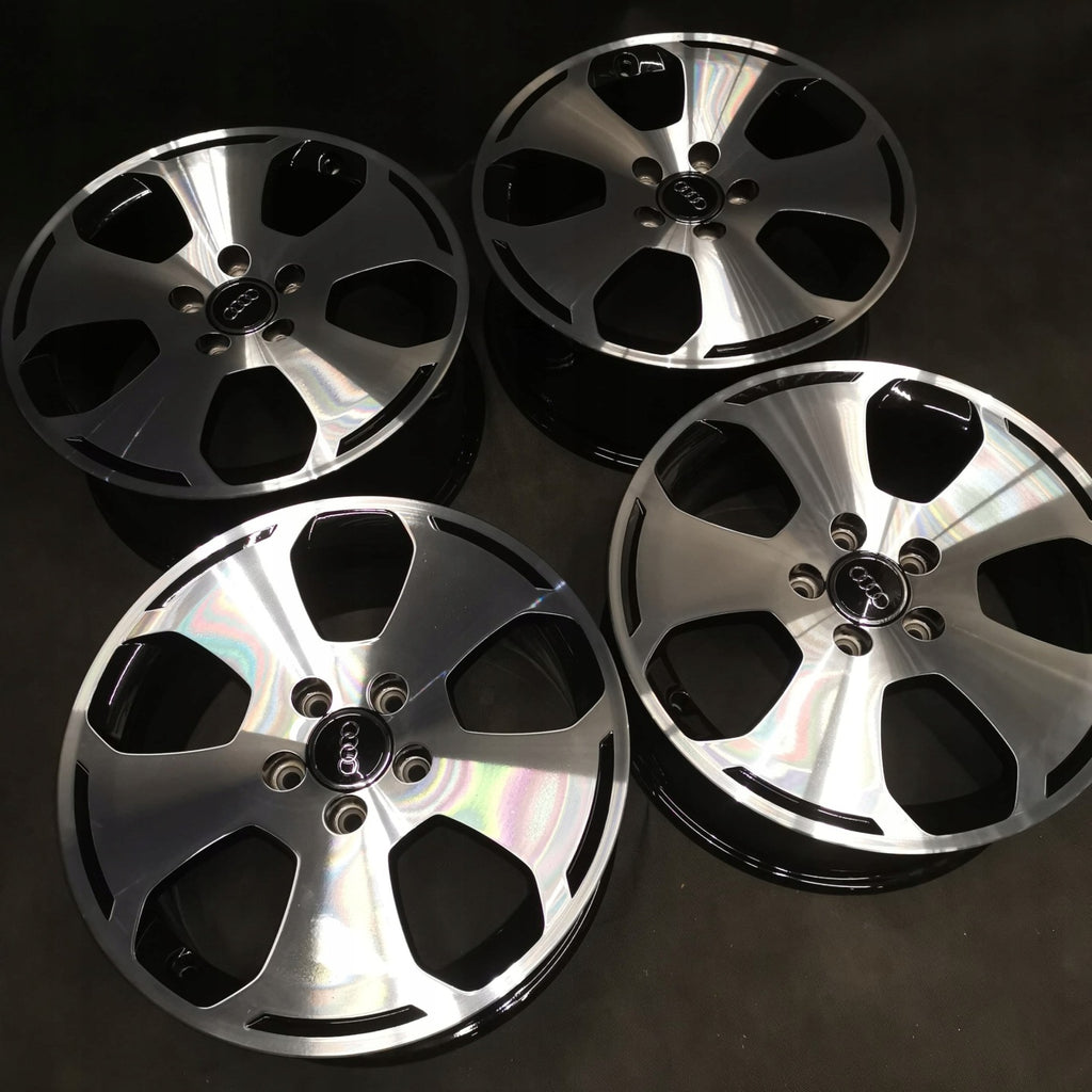 4x Alufelge 17 Zoll 7.5" 5x112 56ET Glanz Schwarz Audi A3 Rim Wheel FEL7936943566yt