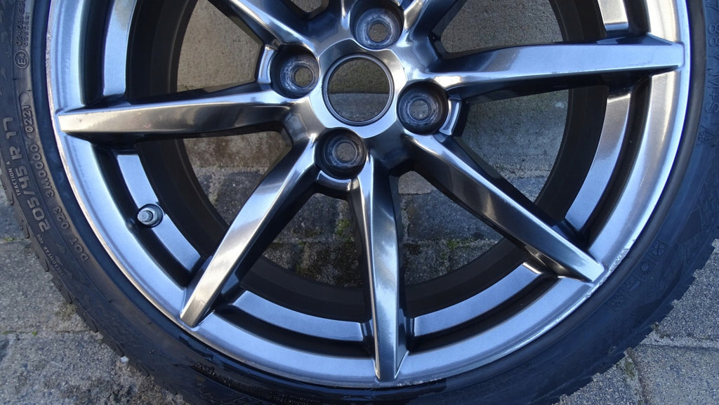 1x Alufelge 17 Zoll 7.0" 4x100 45ET Matt Silber 996585 Mazda Mx5 Rim Wheel FEL9358541654af