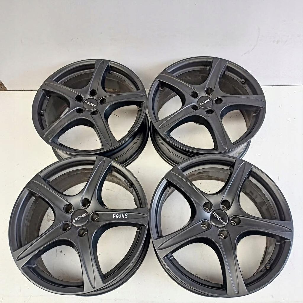 4x Alufelge 18 Zoll 8.0" 5x112 35ET Glanz Schwarz Audi I Rim Wheel FEL8804155122gp