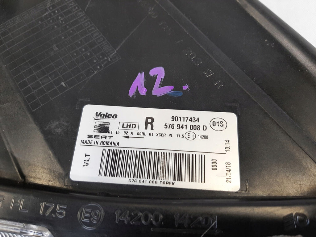 Frontscheinwerfer Seat Ateca 576941008 LED Rechts Scheinwerfer Headlight