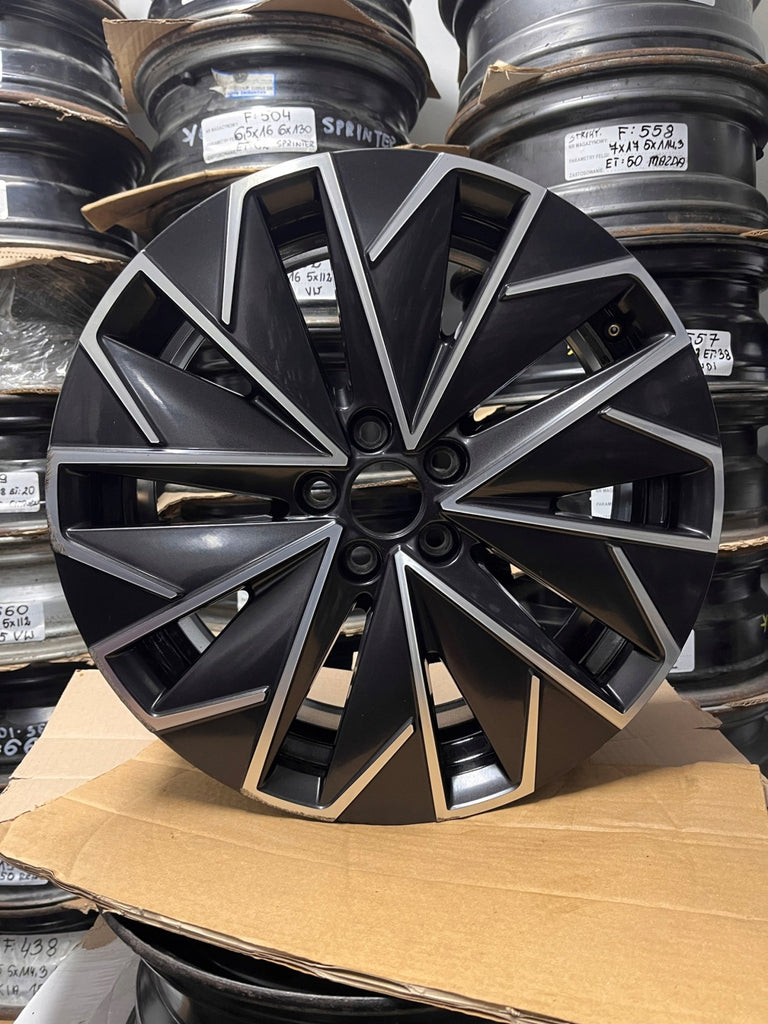 1x Alufelge 17 Zoll 6.5" 5x100 40ET Glanz Graphit 658601025F Skoda I Rim Wheel FEL7366347780tf