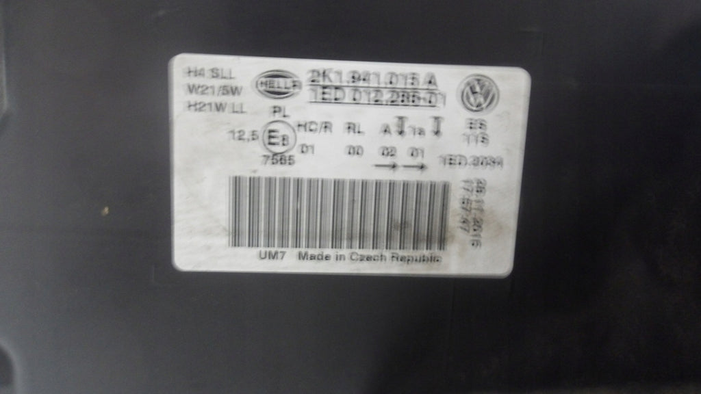 Frontscheinwerfer VW Caddy III 2K1941015A Links Scheinwerfer Headlight SCH8534470425qv