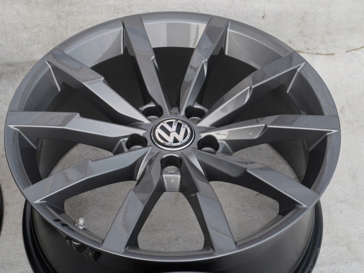 4x Alufelge 18 Zoll 8.0" 5x112 44ET Matt Schwarz VW Passat Arteon Rim Wheel FEL4212782576qt