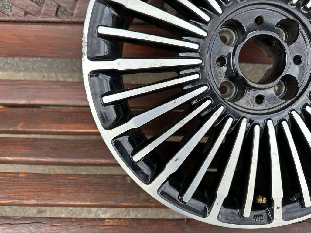 1x Alufelge 16 Zoll 6.0" 4x98 41ET Glanz Schwarz 50290266 Fiat 500 Rim Wheel FEL3075680843jf