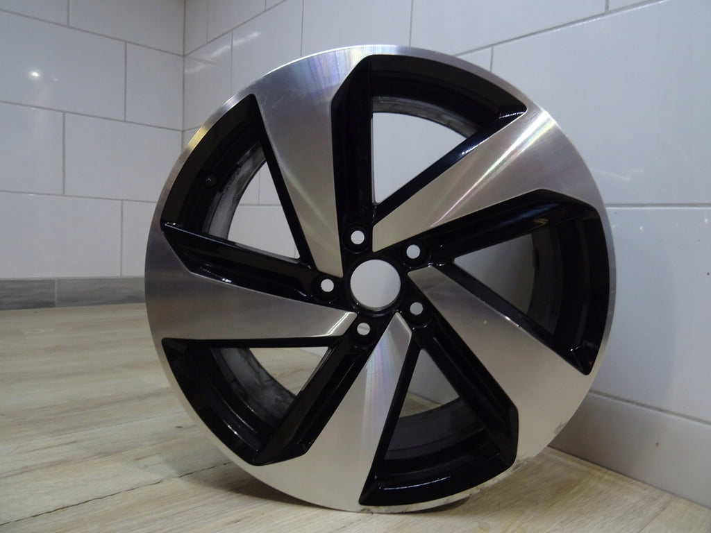 1x Alufelge 18 Zoll 7.5" 5x112 49ET Glanz Rot 5C0601025 VW Golf Vii Rim Wheel