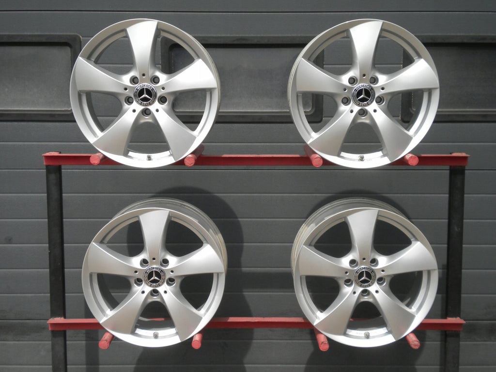 4x Alufelge 17 Zoll 7.5" 5x112 45ET Glanz Silber 75745112566 Mercedes-Benz W205 FEL1746901339fj