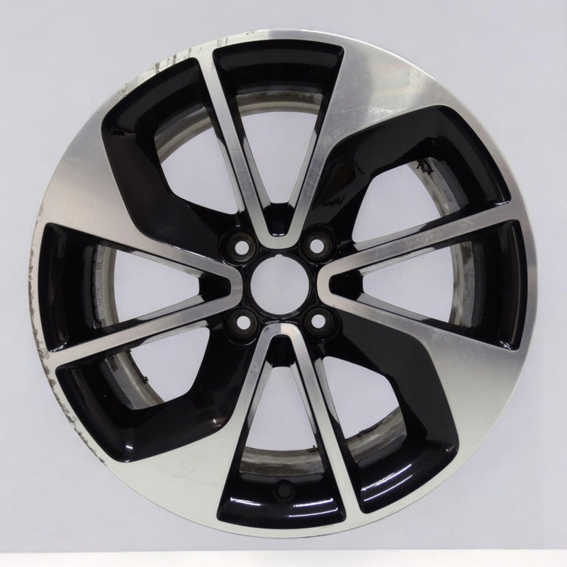 1x Alufelge 16 Zoll 6.5" 4x100 44ET Glanz Schwarz 403009007R Renault Clio Iv