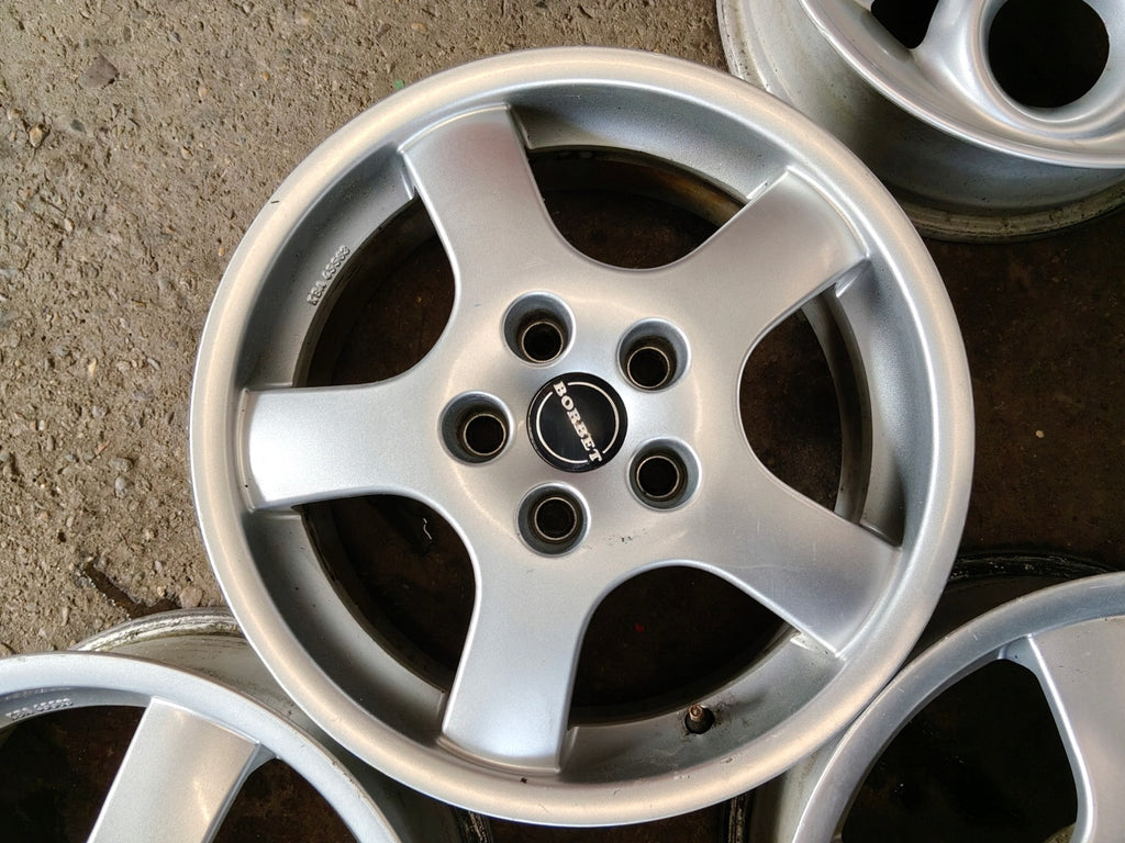 4x Alufelge 16 Zoll 7.0" 5x114.3 40ET Glanz Silber KBA45563 Rim Wheel FEL4139403776by