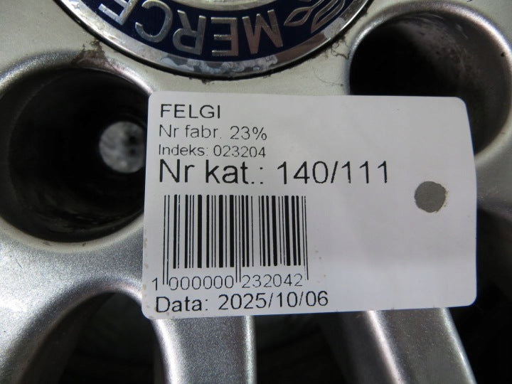 4x Alufelge 16 Zoll 6.5" 5x112 A2054012502 Mercedes-Benz W205 Rim Wheel FEL7185034213rc