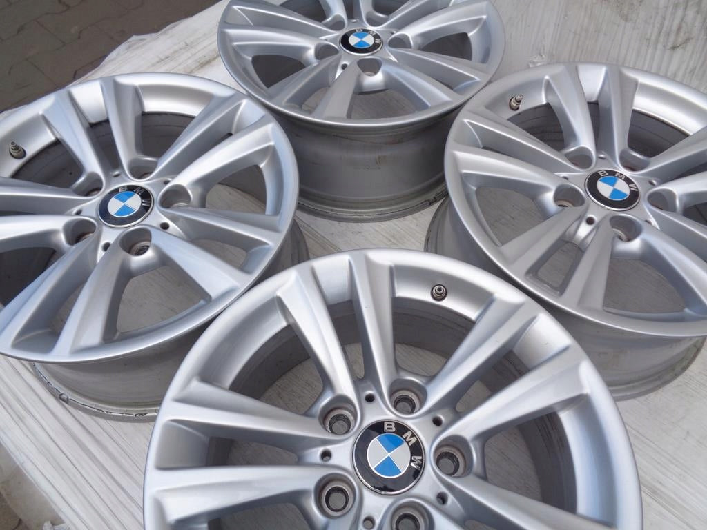 4x Alufelge 16 Zoll 7.5" 5x120 37ET Glanz Silber 6866304 BMW 3 4 Rim Wheel FEL8154654893kg