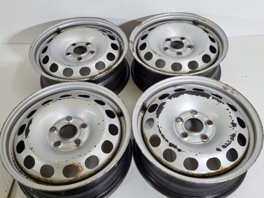 4x Alufelge 16 Zoll 6.0" 5x112 50ET Silber 2K3601027 VW Caddy Rim Wheel FEL6302464488ml