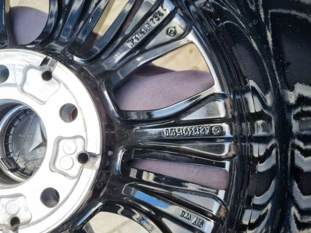 4x Alufelge 17 Zoll 7.5" 5x112 40ET Glanz Schwarz A2134015100 Mercedes-Benz FEL2920450926fm