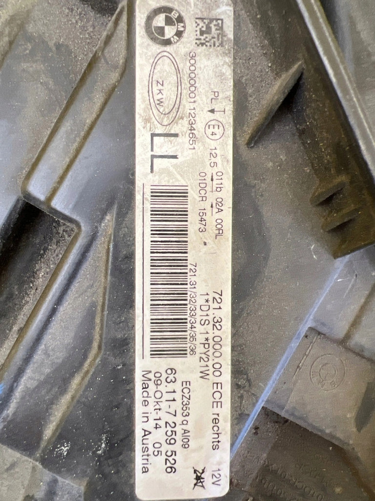 Frontscheinwerfer BMW 3 F30 F31 7259526 Xenon Rechts Scheinwerfer Headlight SCH1779321242nb