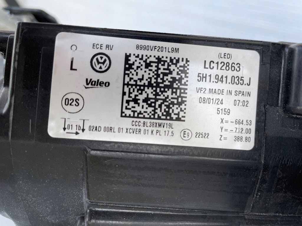 Frontscheinwerfer VW Golf VIII 5H1941035 LED Links Scheinwerfer Headlight SCH9250502586rg