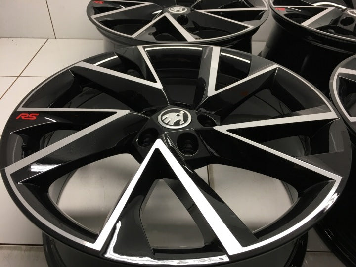 4x Alufelge 19 Zoll 8.0" 5x112 44ET 3V0601025AP Mg Superb I Rim Wheel FEL8272252202jc