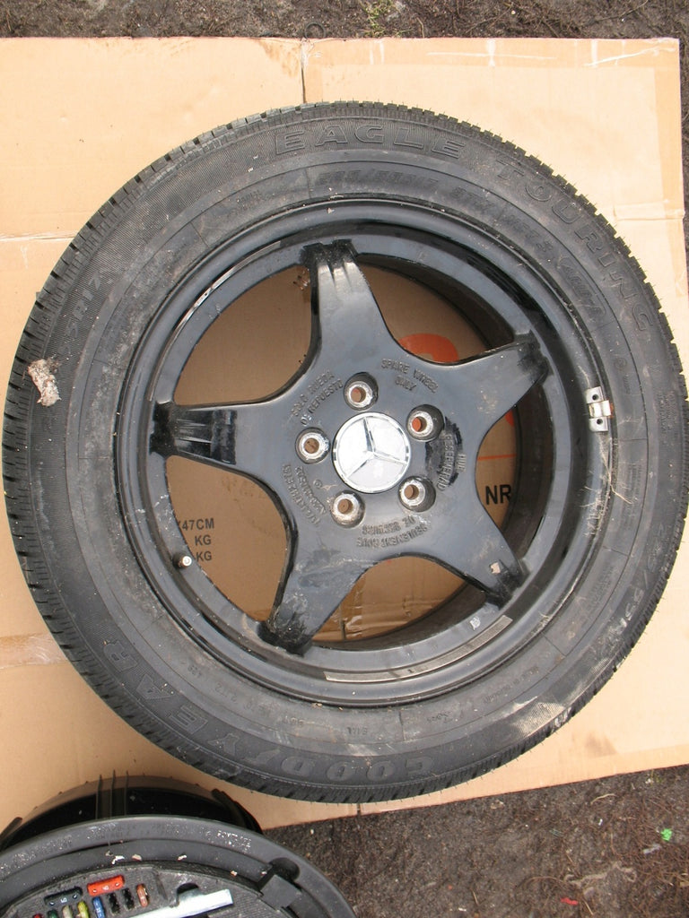 1x Alufelge 17 Zoll 7.5" 5x112 51ET Glanz Schwarz A2204010502 Mercedes-Benz W220