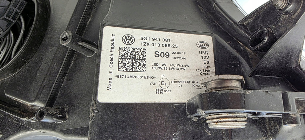 Frontscheinwerfer VW Golf VII 5G1941081 Full LED Links Scheinwerfer Headlight SCH4121777608eg