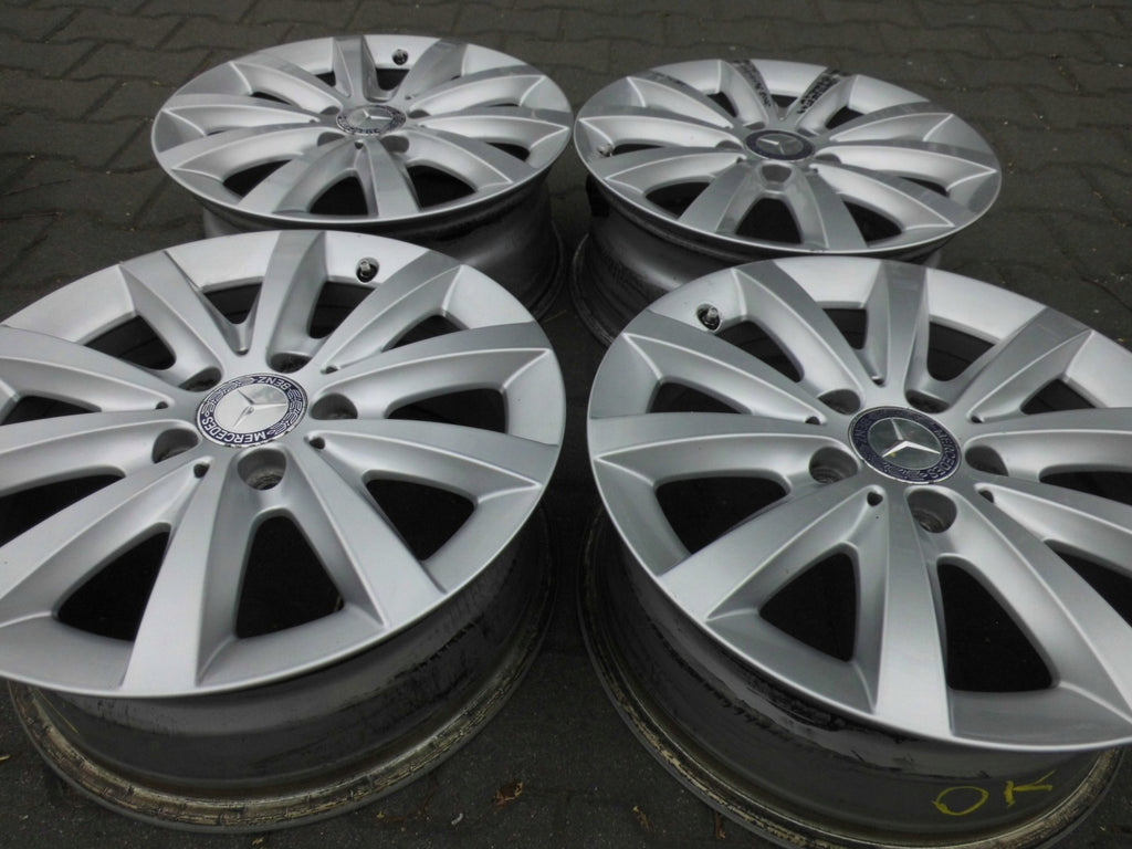1x Alufelge 16 Zoll 6.5" 5x112 49ET Silber A2464010500 Mercedes-Benz Rim Wheel FEL5168178364lr