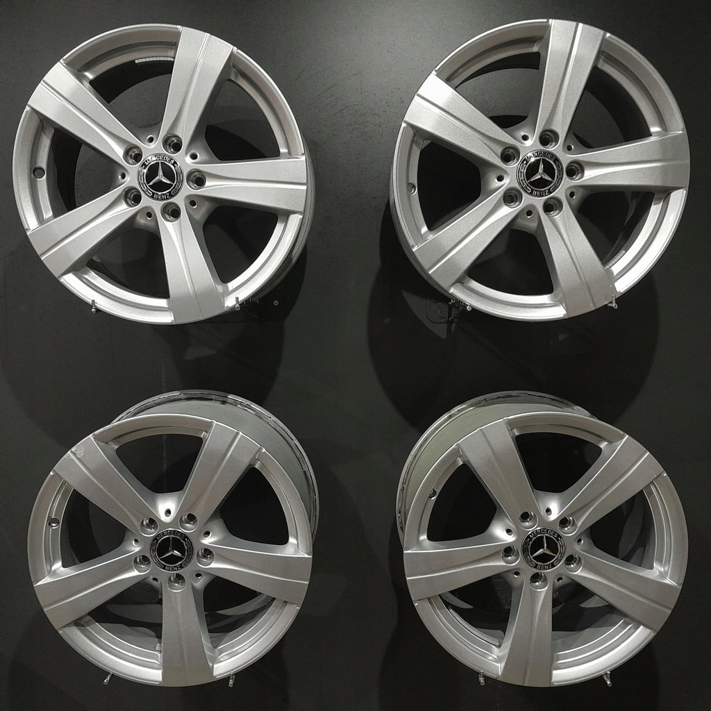 4x Alufelge 17 Zoll 7.0" 5x112 44 5ET Silber A2064014500 Mercedes-Benz W206 FEL9281232061bz