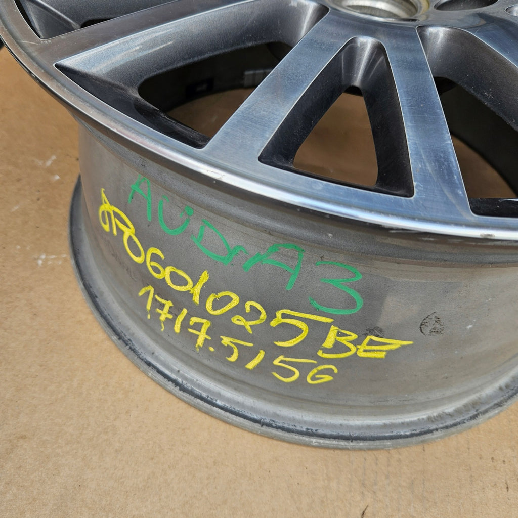 1x Alufelge 17 Zoll 7.5" 5x112 54ET Glanz Grau 8P0601025BE Audi A3 Mg Rim Wheel FEL8353594603at