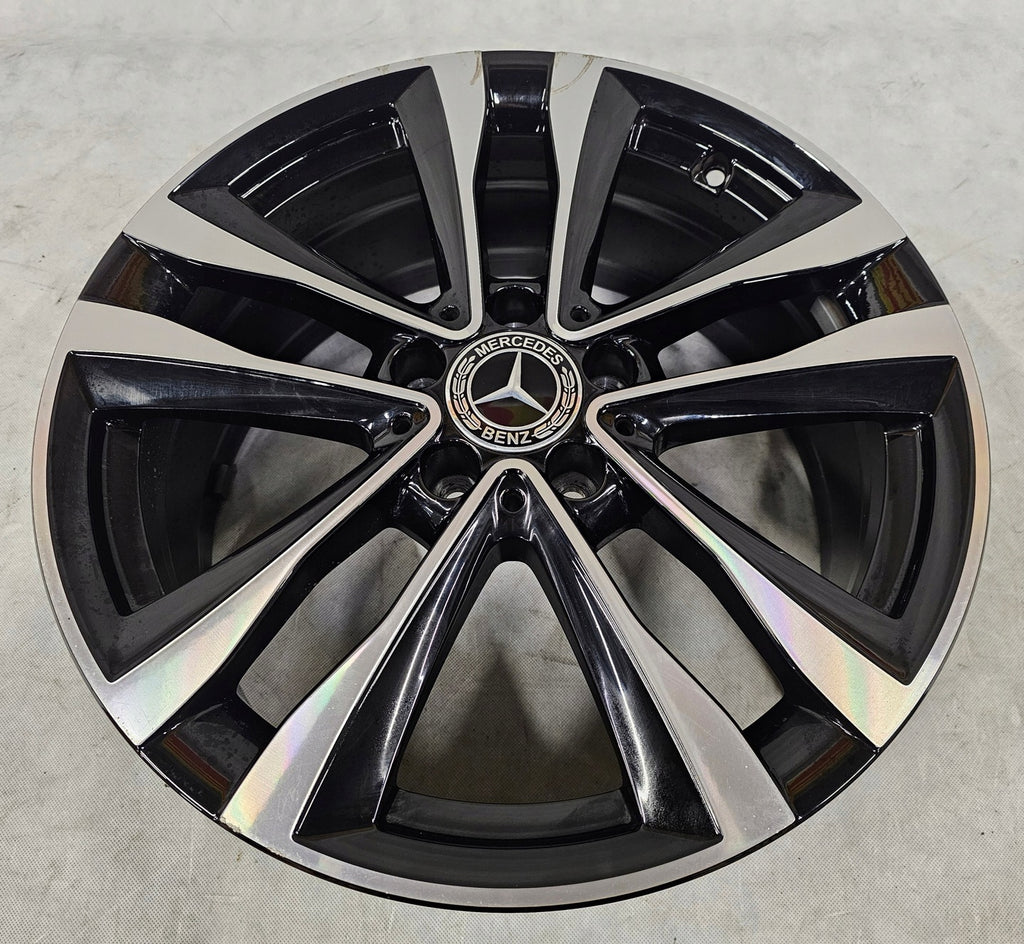 1x Alufelge 18 Zoll 7.5" 5x112 49ET Glanz Schwarz A1774012700 Mercedes-Benz Cla