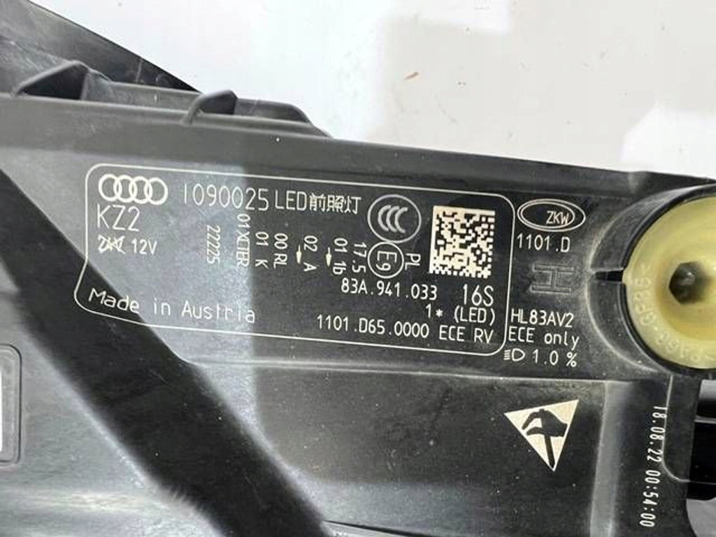 Frontscheinwerfer Audi Q3 83A941033 LED Links Scheinwerfer Headlight SCH1132237978zx