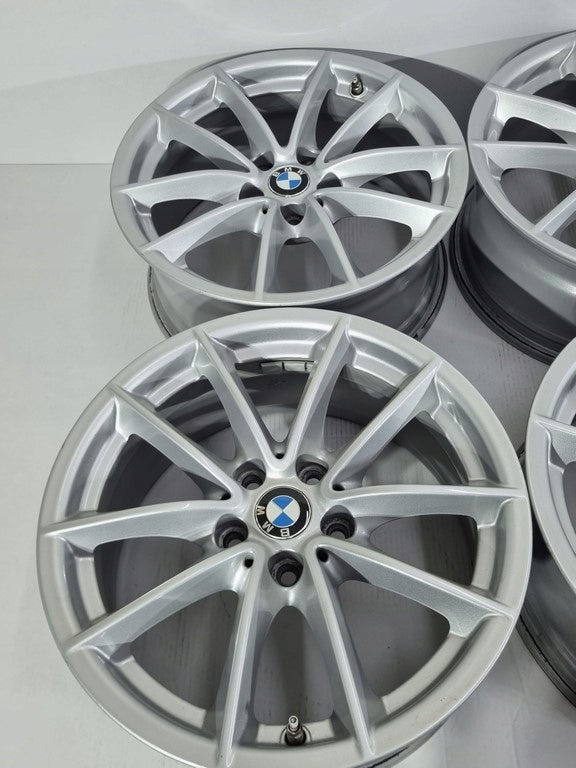4x Alufelge 17 Zoll 7.5" 5x112 27ET Glanz Silber BMW Rim Wheel FEL7337409655ej
