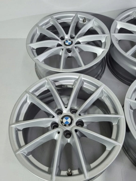 4x Alufelge 17 Zoll 7.5" 5x112 27ET Glanz Silber BMW Rim Wheel FEL7337409655ej