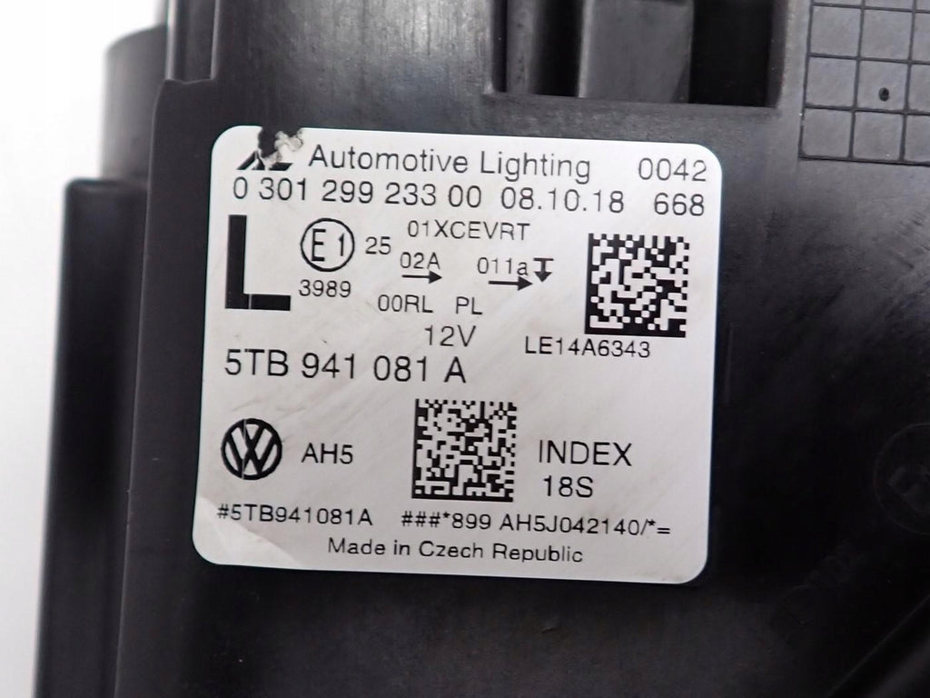 Frontscheinwerfer VW Touran 5TB941081A Links Scheinwerfer Headlight SCH4457140241mr