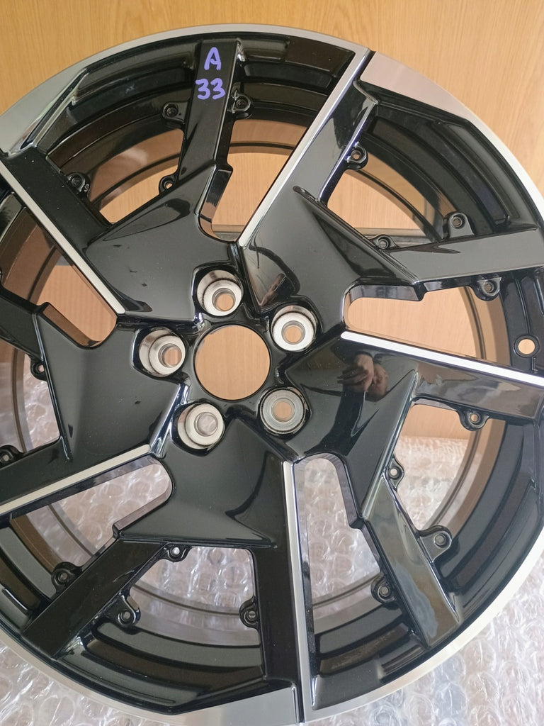 1x Alufelge 19 Zoll 7.0" 5x108 41ET Glanz Schwarz 9839945680 Peugeot Rim Wheel FEL9418252092lz