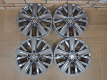 Load image into Gallery viewer, 4x Alufelge 16 Zoll 6.5" 5x112 50ET Glanz Grau 5K0601025AL VW Touran Rim Wheel FEL5974207508or